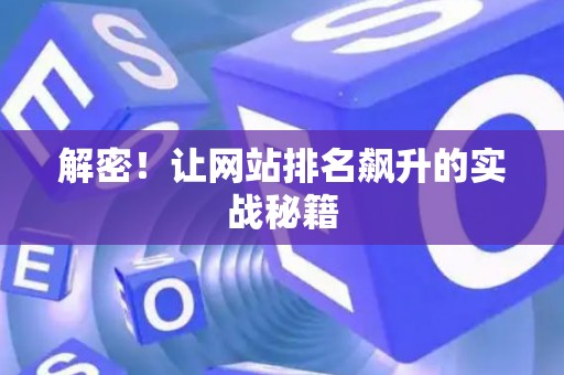 解密！让网站排名飙升的实战秘籍